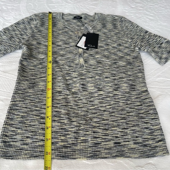 Rails Toni Dye stretchy Short Sleeve Henley Top - Picture 7 of 11